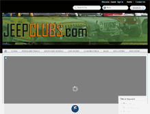 Tablet Screenshot of jeepclubs.com